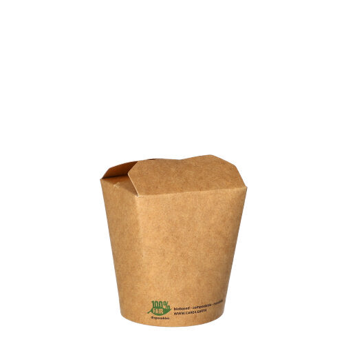 Snackboxen, Pappe eckig 230 ml 7,5 cm x 6,5 cm x 5,8 cm braun