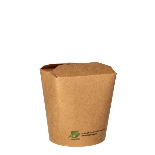 Snackboxen, Pappe eckig 470 ml 9,8 cm x 8,2 cm x 7 cm braun