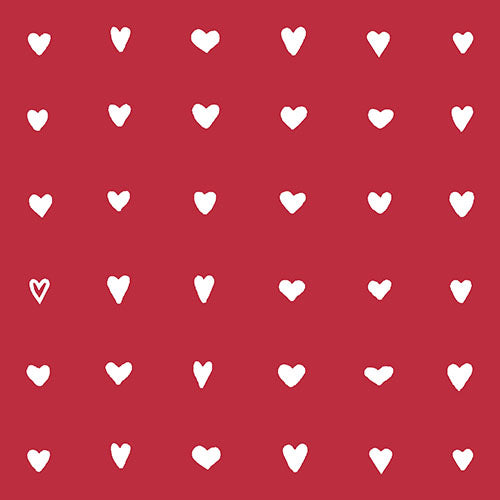 Servietten, 3-lagig 1/4-Falz 33 cm x 33 cm "Hearts"