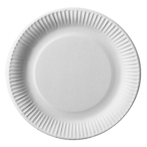 Teller, Pappe "pure" rund Ø 23 cm weiss