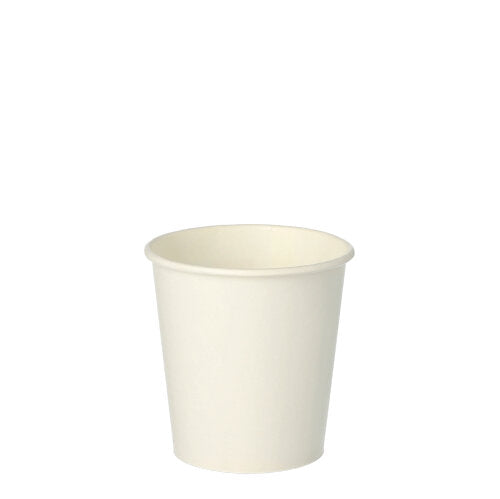 Trinkbecher für Kaltgetränke, Pappe 0,1 l Ø 6,3 cm · 6,3 cm weiss "Rays"