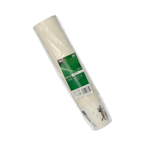 Trinkbecher, Pappe 0,2 l Ø 8 cm · 9,2 cm "Hello Winter"