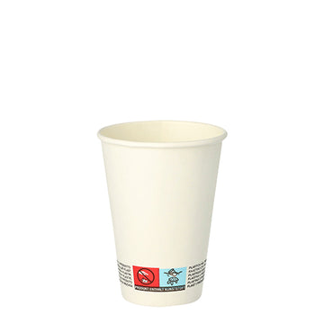 Automatenbecher, Pappe "To Go" 0,18 l Ø 7 cm · 9,2 cm weiss