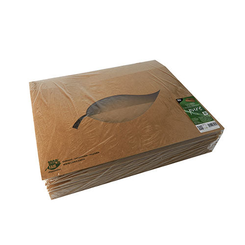 Transport- und Catering-Kartons, Pappe "pure" 8 cm x 46,4 cm x 31,3 cm braun "100% Fair"