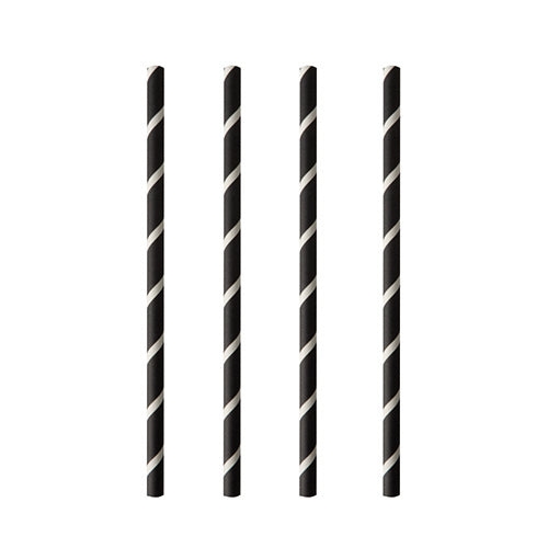 Shake-Halme, Papier Ø 8 mm · 20 cm schwarz/weiss "Stripes"