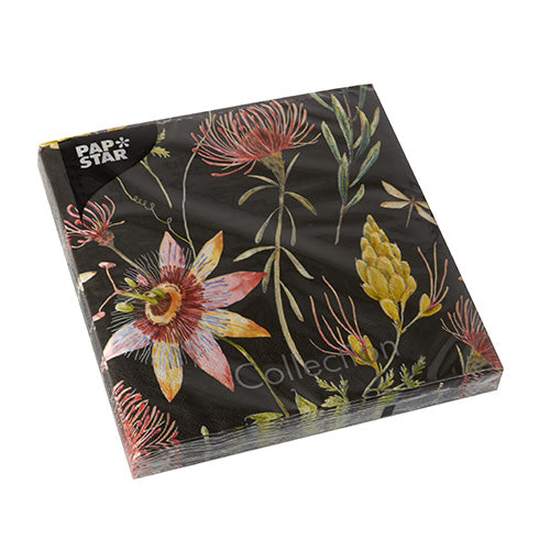 Servietten, 3-lagig 1/4-Falz 33 cm x 33 cm "Flowers"