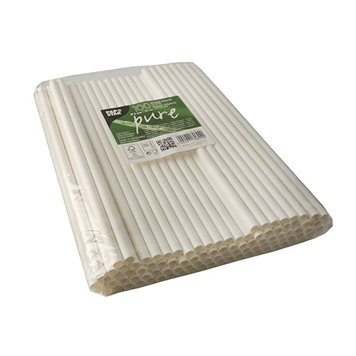 Shake-Halme, Papier "pure" Ø 8 mm · 25 cm weiss