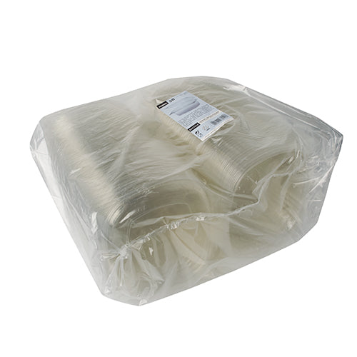 Feinkost- und Salatschalen mit Klappdeckel, R-PET oval 1000 ml 6,6 cm x 15,8 cm x 18,4 cm klar