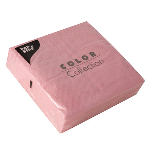 Servietten, 1-lagig 1/4-Falz 33 cm x 33 cm rosa