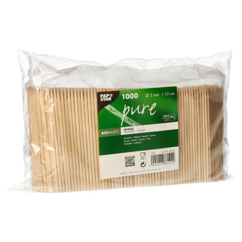 Fingerfood - Spieße, Holz "pure" Ø 3 mm · 10 cm