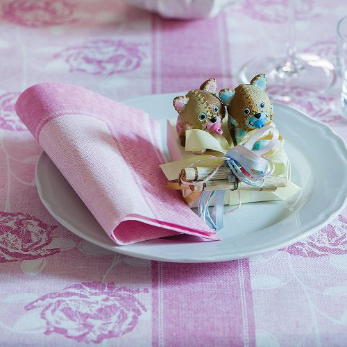 Servietten "ROYAL Collection" 1/4-Falz 40 cm x 40 cm rosa "Linum"