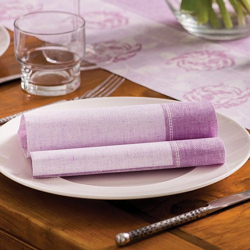 Servietten "ROYAL Collection" 1/4-Falz 40 cm x 40 cm flieder "Linum"