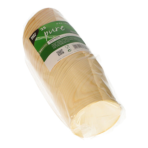 Snackbecher, Holz "pure" Ø 8,2 cm · 8,5 cm