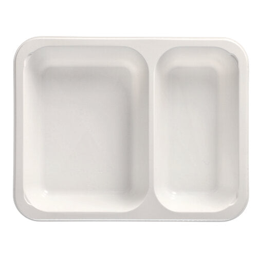 Mikrowellenschalen, PP 2-geteilt 1205 ml 4,9 cm x 22,7 cm x 17,8 cm weiss