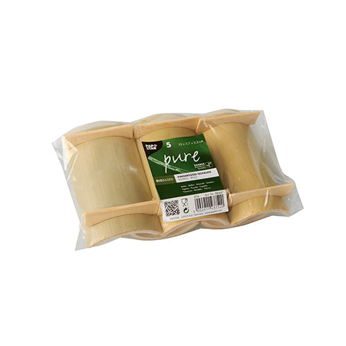 Fingerfood - Schalen, Bambus "pure" eckig 10 cm x 5,7 cm x 2,3 cm