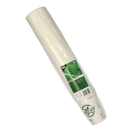 Trinkbecher, Pappe 0,25 l Ø 8 cm · 10,8 cm weiss "Pure Joy"