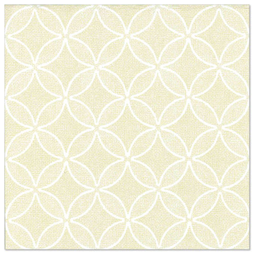 Servietten "ROYAL Collection" 1/4-Falz 40 cm x 40 cm champagner "Circle Flowers"