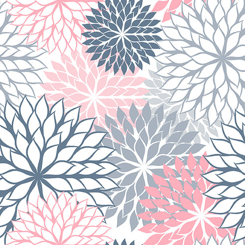 Servietten, 3-lagig 1/4-Falz 40 cm x 40 cm grau "Floralies"