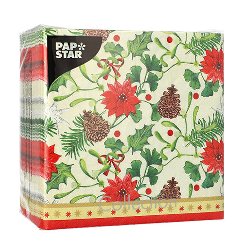 Servietten, 3-lagig 1/4-Falz 33 cm x 33 cm "Winterly"