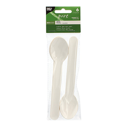 Löffel, Papier "pure" 15,8 cm weiss