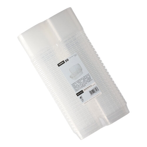 Feinkostbecher, PP eckig 200 ml 3,5 cm x 8,6 cm x 10,9 cm transparent mit Originalitätsverschluss