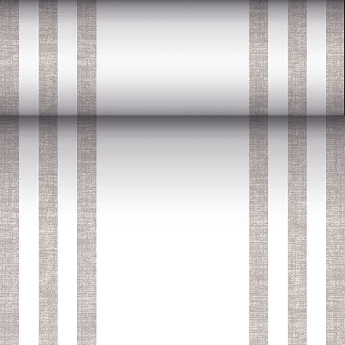Tischläufer, stoffähnlich, PV-Tissue Mix "ROYAL Collection" 24 m x 40 cm grau "Lines"