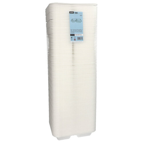 Siegelschalen, XPS 2-geteilt 1000 ml 4,2 cm x 21,2 cm x 24,7 cm weiss laminiert