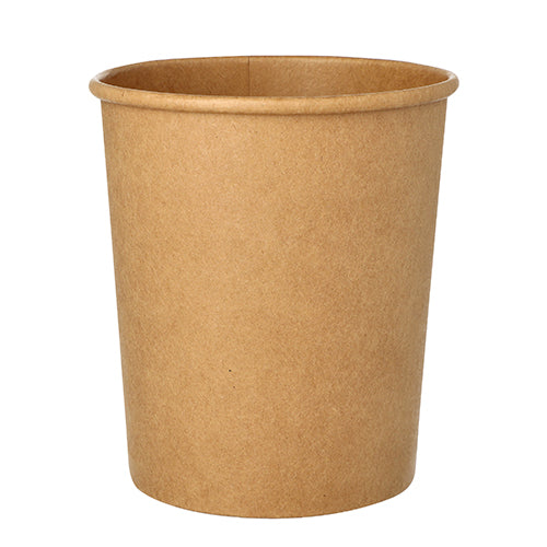 Suppenbecher, Pappe rund 940 ml Ø 11,5 cm · 13 cm braun