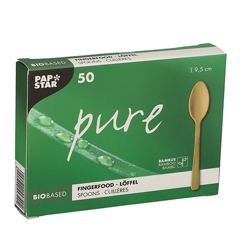 Fingerfood - Löffel, Bambus "pure" 9,5 cm