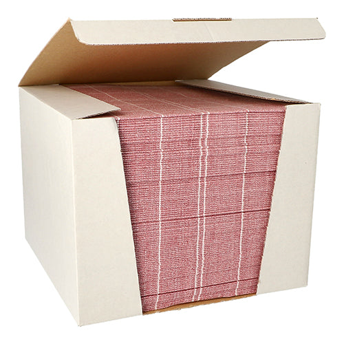 Servietten "ROYAL Collection" 1/4-Falz 40 cm x 40 cm bordeaux "Kitchen Craft"