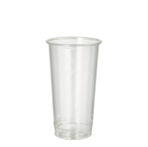 Bierbecher, PLA "pure" 0,2 l Ø 7,05 cm · 12,4 cm glasklar / 0,25 l
