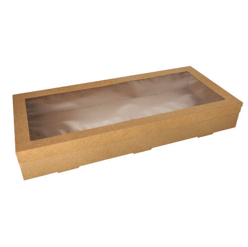 Transport- und Catering-Kartons, Pappe eckig 8 cm x 25,2 cm x 55,8 cm braun