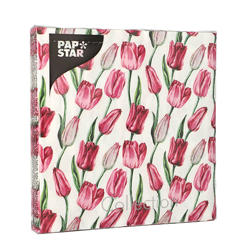 Servietten, 3-lagig 1/4-Falz 33 cm x 33 cm "Tulip"