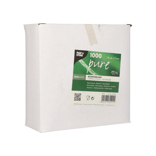 Rührstäbchen, Holz "pure" 14 cm x 5 mm