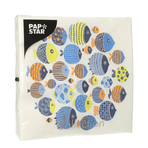 Servietten, 3-lagig 1/4-Falz 33 cm x 33 cm "Nemo"