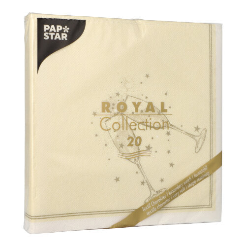 Servietten "ROYAL Collection" 1/4-Falz 40 cm x 40 cm gold "Festivity"