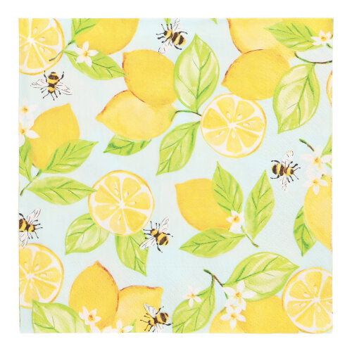 Servietten, 3-lagig 1/4-Falz 33 cm x 33 cm "Lemon Grove"