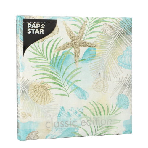 Servietten, 3-lagig 1/4-Falz 33 cm x 33 cm "Seaside"