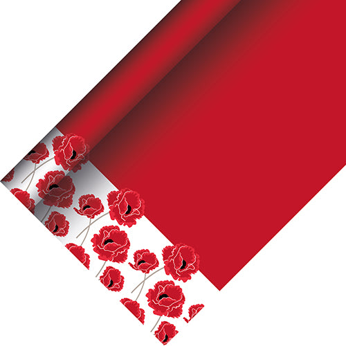 Tischdecke, Papier 3 m x 1,2 m "Poppy"