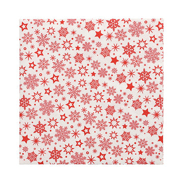 Servietten, 3-lagig 1/4-Falz 33 cm x 33 cm weiss "Snöflinga"