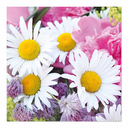 Servietten, 3-lagig 1/4-Falz 33 cm x 33 cm "Marguerite"