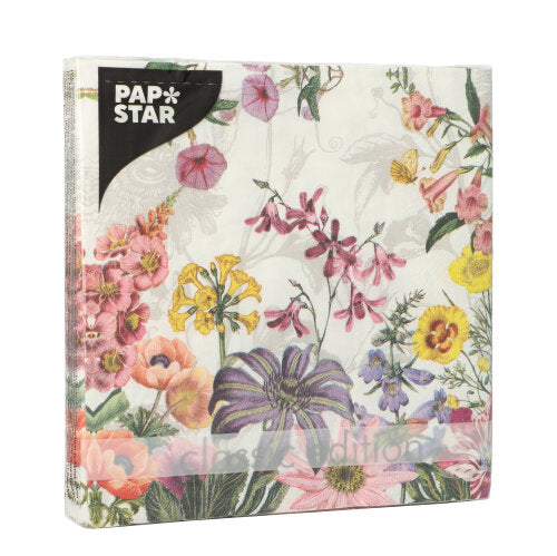 Servietten, 3-lagig 1/4-Falz 33 cm x 33 cm "Jardin"