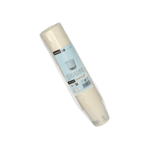 Trinkbecher, Pappe "To Go" 0,1 l Ø 6 cm · 6 cm weiss