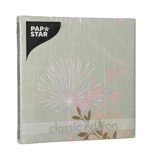 Servietten, 3-lagig 1/4-Falz 33 cm x 33 cm "Flora"