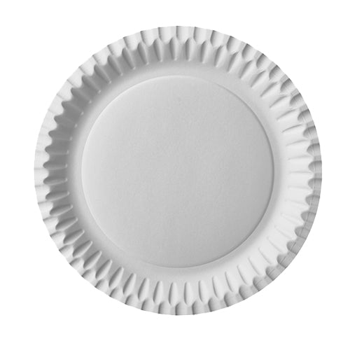 Teller, Pappe rund Ø 23 cm weiss