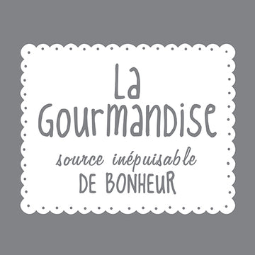 Servietten, 3-lagig 1/4-Falz 33 cm x 33 cm grau "La Gourmandise"