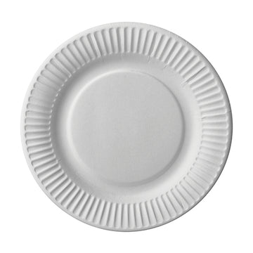 Teller, Pappe rund Ø 18 cm weiss