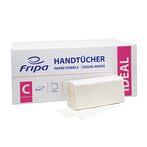 Blatt Handtuchpapier C-Falz 50 cm x 25 cm hochweiss 1-lagig