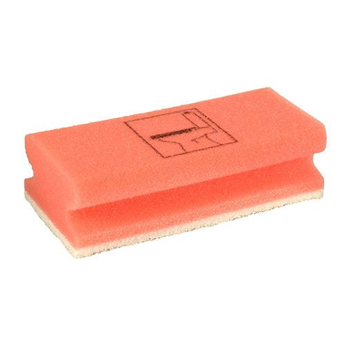 Schwämme eckig 4,5 cm x 15 cm x 7 cm rot/weiss "Toilet" , nicht kratzend