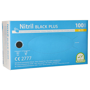 "Medi-Inn Classic" Handschuhe, Nitril puderfrei schwarz "Black Plus" Größe: S